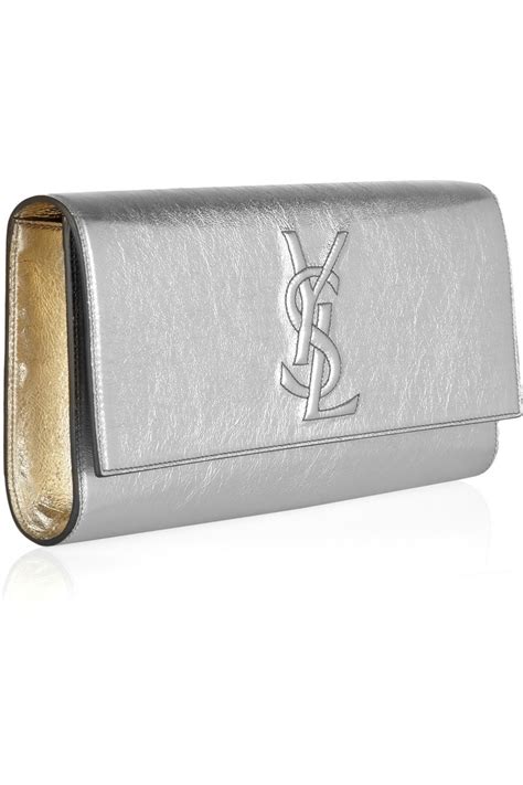 silver ysl clutch|ysl clutch nordstrom.